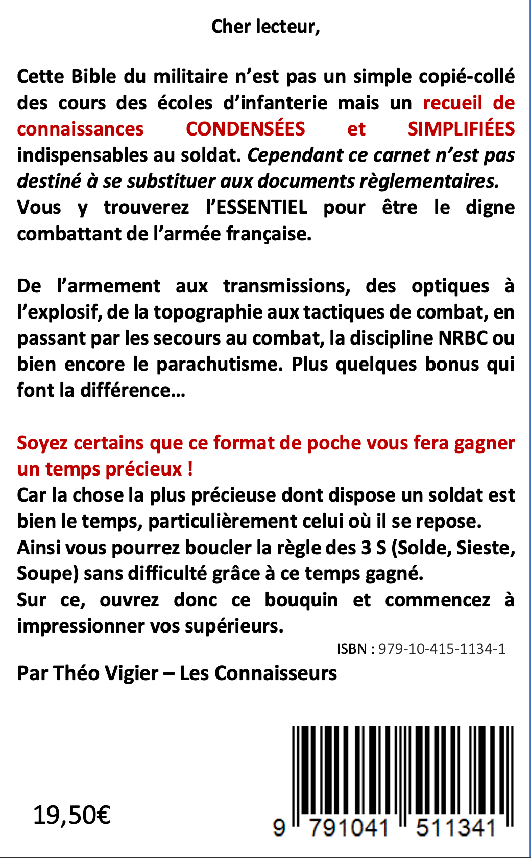 Carnet du Combattant 2027, Manuel de connaissances militaires