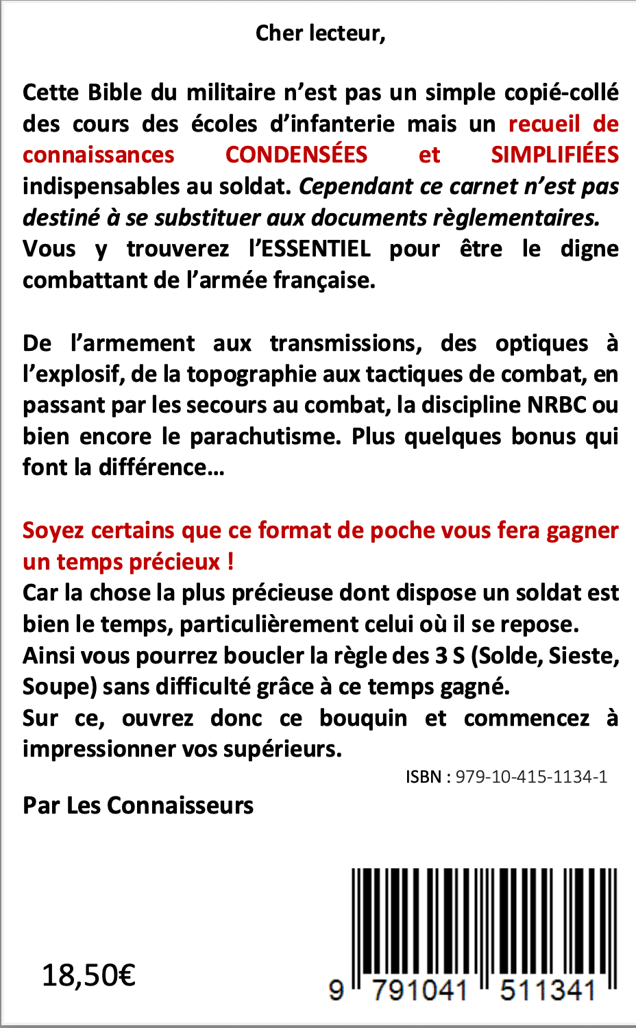 Carnet du Combattant 2026, Manuel de connaissances militaires